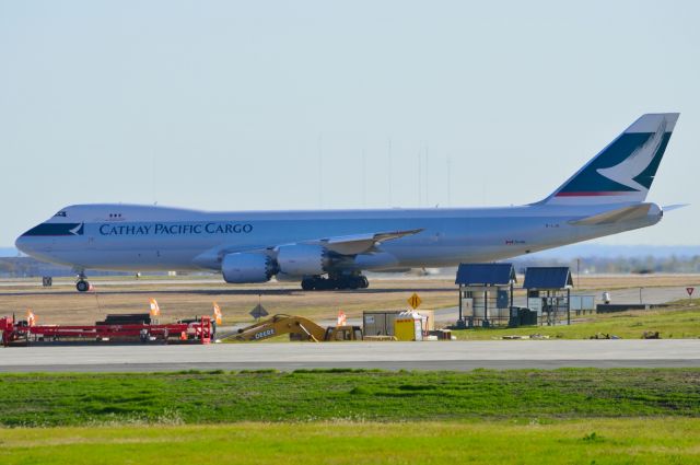 BOEING 747-8 (B-LJD) - Cathay Pacific Cargo - B-LJD - B747-800 - Departing KDFW 11/19/2013