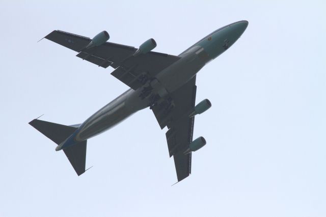 Boeing 747-200 (AFR1) - AF1 inbound to egaa for g8 meetibg