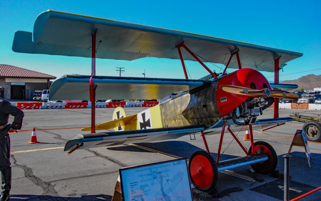 N279SB — - N279SB 2013 Narkunas Dana A Fokker Triplane Dr1 s/n 2079 - Register Owner: Grube Chris R br /br /2019 18th Annual Apple Valley Airshow and Car Displaybr /br /Apple Valley Airport (APV) (KAPV)br /California, USAbr /Photo: TDelCorobr /October 12, 2019