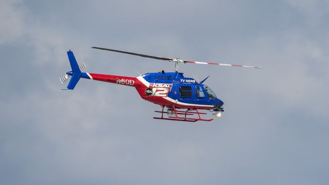 Bell JetRanger (N6QD) - Local news chopper departingbr /6/29/17