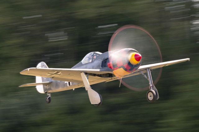 FLUG WERK Fw-190 Replica (N190BR) - Military Aviation Museum's Flugwerks Focke-Wulf Fw190 kit at Warbirds Over the Beach October 2021.