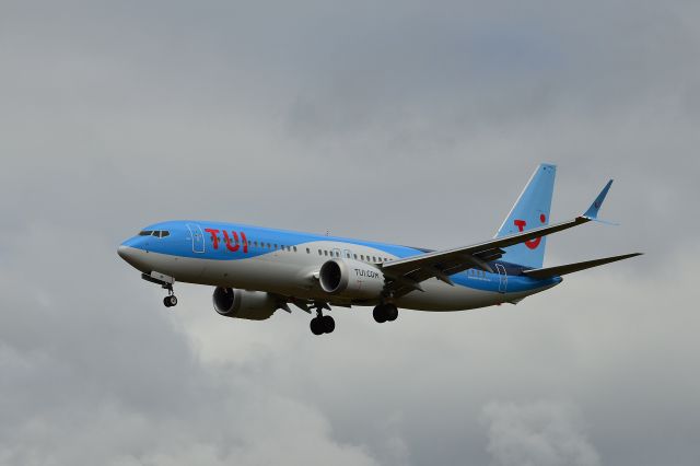Boeing 737 MAX 8 (G-TUMP) - TUI - B737 MAX 8 (G-TUMP) Mid day arrival at NCL (Photo 29May24)
