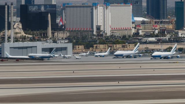 BOEING 747SP — - Most of the Las Vegas Sands fleet seen from a 737 on climb out. Summer 2015