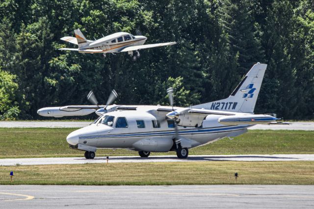 Mitsubishi MU-2 (N271TW) - PA-28 in the background is N4381S