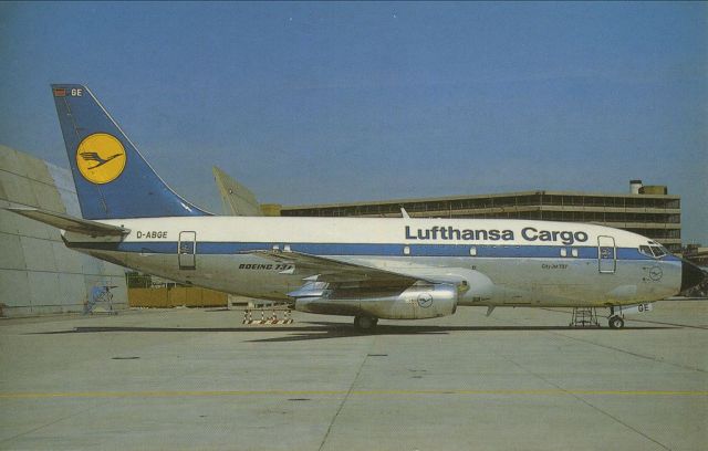 Boeing 737-200 (D-ABGE) - scanned from postcard