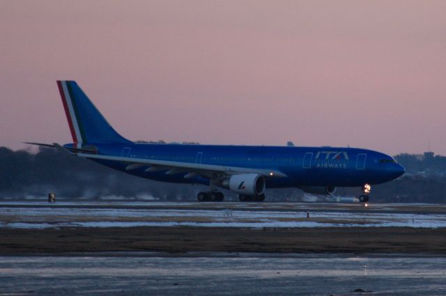 Airbus A330-200 (EI-EJO) - ITA Airways A332 departing Boston Logan for Rome on March 2, 2022.