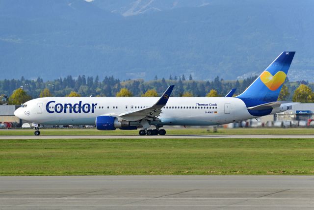 BOEING 767-300 (D-ABUC) - Returning to YVR for another season