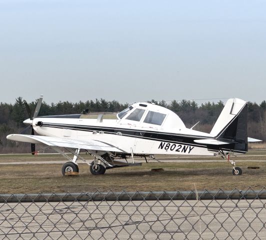 N802NY — - This is a crop duster and it was getting ready to spray mosquito stuff around the airport.