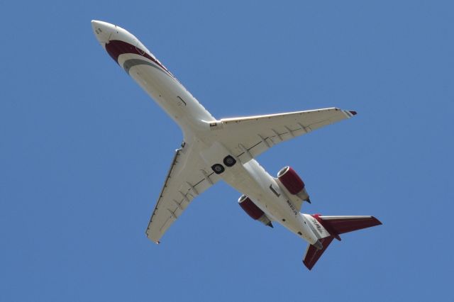 Canadair Regional Jet CRJ-700 (N520JG) - JOE GIBBS RACING departing KJQF for the race in Richmond - 9/22/18