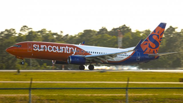 N814SY — - Late-afternoon touchdown of this gorgeous B738. First on FA for the new livery!