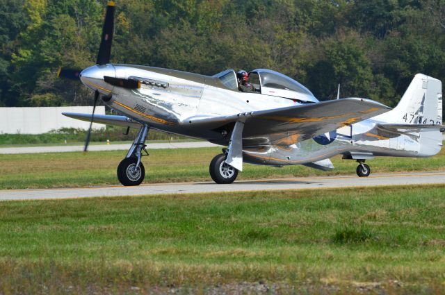 NL151AM — - Mustang landing at Martin State Airport for a Legacy Flight with an A10 for Maryland Fleet Week