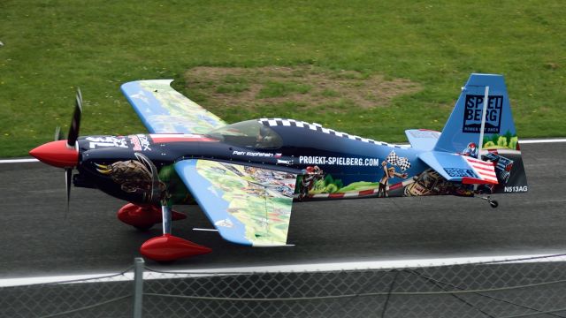 Dassault Falcon 20 (N513AG) - N513AG  RedBull AirRace 2016 Spielberg/Austria - P. Kopfstein - Edge540 V3