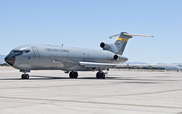 Boeing 727-100 (FAC1204) - Colombian Air Force Boeing 727 at Nellis br /AFB, NV for Red Flag 12-4.