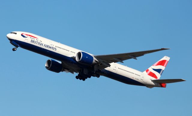 BOEING 777-300ER (G-STBD) - Departing From Rwy 34L