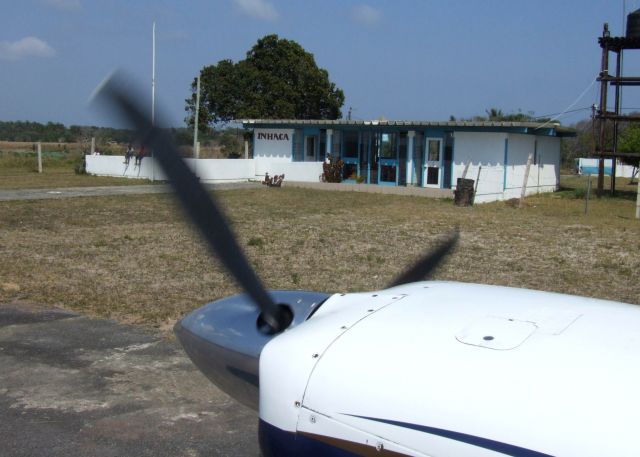 Cessna 402 (ZS-MSH) - At Inhaca, Mozambique