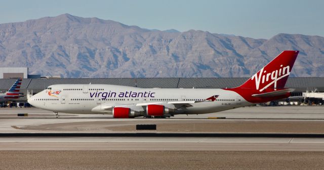 Boeing 747-400 (G-VLIP) - Taxiing to depart back to LGW.