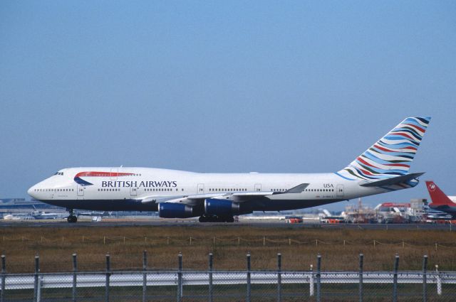 Boeing 747-400 (G-BNLY) - Departure at Narita Intl Airport Rwy34L on 1999/10/24