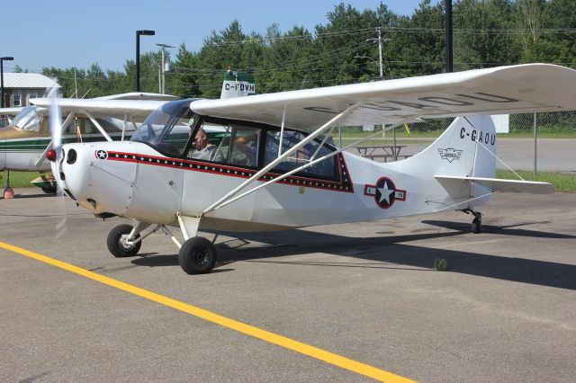 C-GAOU — - C-GAOU Aeronca 7DC RVA Aéroport de Trois-Rivières QC. CYRQ 13-07-2019