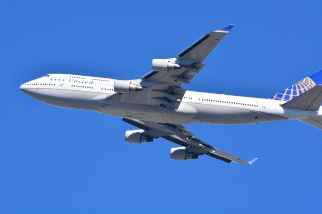 Boeing 747-400 (N118UA) - Last United 747 to fly in revenue service from SFO to HNL leaving at about noon 11/7/2017