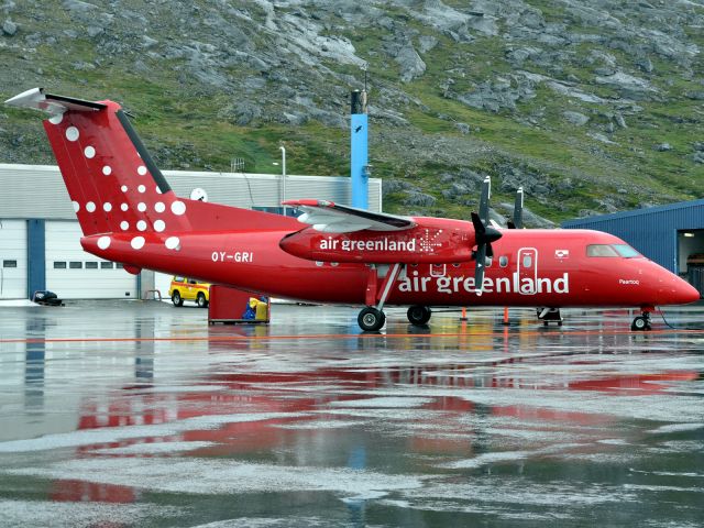 de Havilland Dash 8-200 (OY-GRI) - Written of in 2014, after an accident in BGJN 