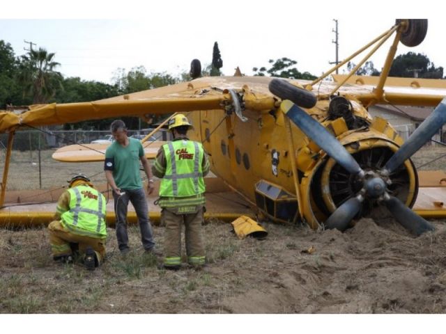 Antonov An-2 (N2AN) - HIGHLAND, CA: A single-engine plane crashed into a vacant field in the area of Ninth Street and Lankershim Avenue Friday afternoon, according to sheriffs officials. San Bernardino County Sheriffs officials and Cal Fire have responded to the scene.br /According to Federal Aviation Administration spokesperson Ian Gregor, neither of the two people on board was injured.br /br /"A single-engine Antonov AN-2 experienced engine failure on approach to San Bernardino International Airport," Gregor told Patch. "The tail number is N2AN."br /br /Gregor says the damage to the aircraft is unknown at this time and the FAA is investigating.