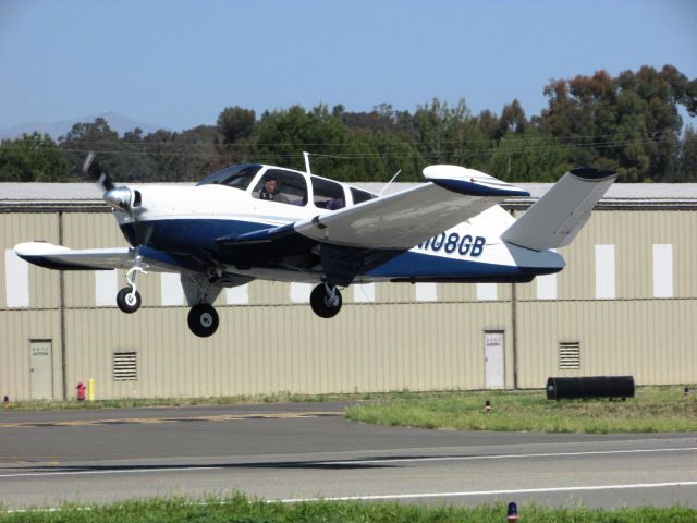 Beechcraft 35 Bonanza (N108GB) - Taking off from RWY 24