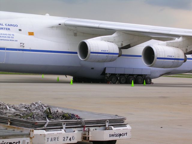 Antonov An-124 Ruslan (UR-82027) - close-up of main gear