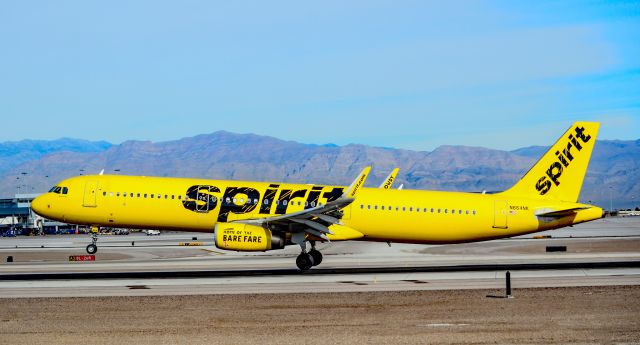 Airbus A321 (N664NK) - N664NK Spirit Airlines Airbus A321-231 s/n 7021 - Las Vegas - McCarran International (LAS / KLAS)br /USA - Nevada,  January 11, 2019br /Photo: TDelCoro