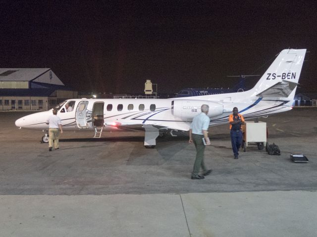 Cessna Citation II (ZS-BEN) - 29 MAR 2017. Lanseria, South Africa.