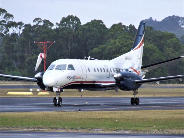 Saab 340 (VH-ZXF) - Reginal Express Saab 340B VH-ZXF (msn 416) 9 May 2021. Wynyard TAS.