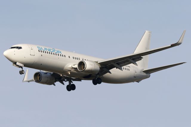 Boeing 737-800 (LY-PMI) - Leased by Sun d'Or International Airlines.