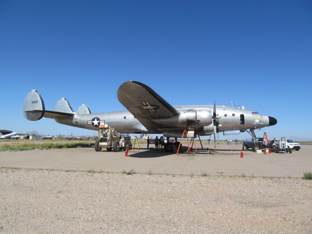 N8610 — - President Eisenhowers C-121A Lockheed Constellation , the original "Air Force One"getting ready for a Test Flight on March 19, 2016 at Marana, AZ Regional Airport.