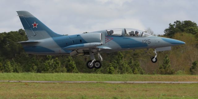 Aero L-39 Albatros (N39BZ) - An Aero Vodochody L-39 Albatros departing Runway 19, H.L. Sonny Callahan Airport, Fairhope, AL, during the 2019 Classic Jet Aircraft Association Fly-In and Conference - March 1, 2019.