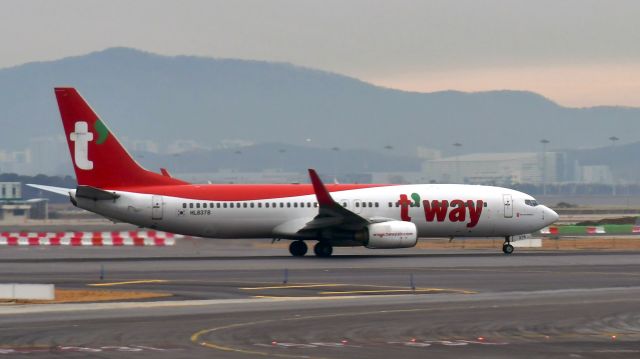 Boeing 737-800 (HL8378) - T'Way Air Boeing 737-86N(WL) HL8378 in Seoul