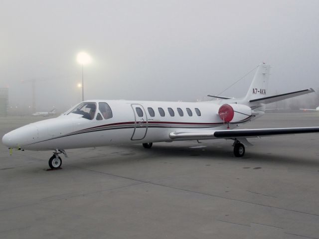 Cessna Citation V (A7-AKA) - At Vienna, Austria.