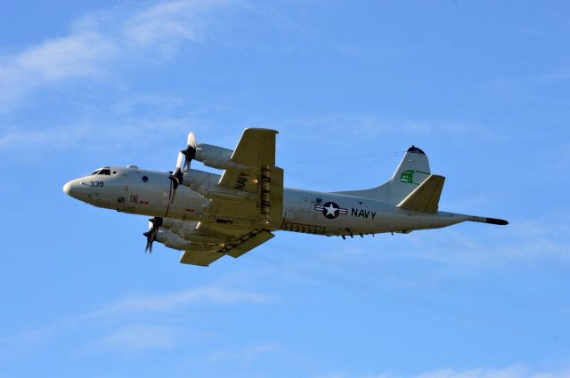 Lockheed P-3 Orion (16-1339) - "Totem 85" working the traffic pattern at Eugene (KEUG/EUG). As the call-sign suggests, this P-3C Orion is assigned to Maritime Patrol Squadron 69 (VP-69), "Fighting Totems."