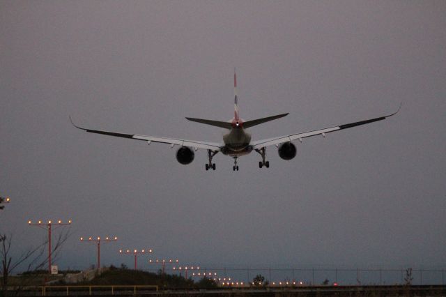 Airbus A350-1000 (G-XWBG) - Landing 10C a week after being delivered to BA.