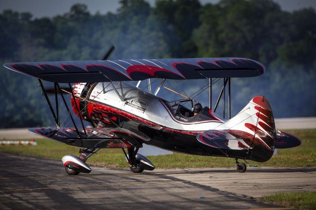 — — - Kyle Franklin's Dracula 1 biplane at Sun n Fun 2014.