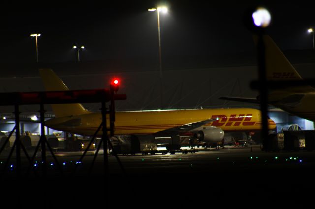 G-BMRA — - Ex British Airways 757. Photographed from the airport perimeter hill