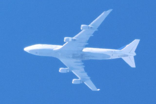 Boeing 747-200 (D-ABTK) - D-ABTK Boeing B-747 430 Lufthansa LH470 De Frankfurt FAR. Vers Toronto YYZ. Altitude 11582 Mètres. Vitesse 880 KM/H Survolant la ville de Lavaltrie QC. Le 21-03-2025 à 16:18.