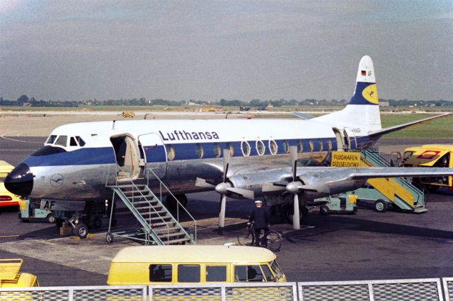 VICKERS Viscount (D-ANAF) - 1967 at Düsseldorf (EDDL)