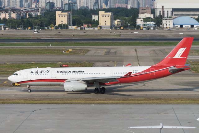 Airbus A330-200 (B-6546) - Shang hai airlines A332 is taxing to departure-19.7.5