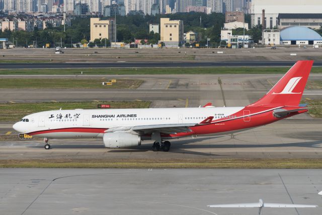 Airbus A330-200 (B-6546) - Shang hai airlines A332 is taxing to departure-19.7.5