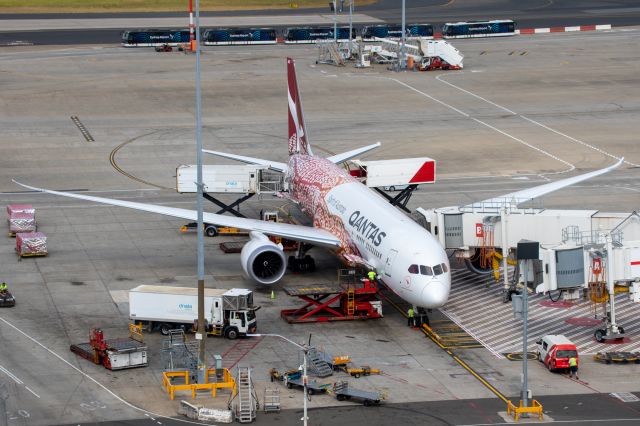 Boeing 787-9 Dreamliner (VH-ZND) - Pre-Flight preparations 