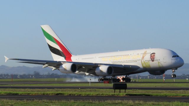 Airbus A380-800 (A6-EOG) - Emirates 448 in the Year of Zayed scheme.