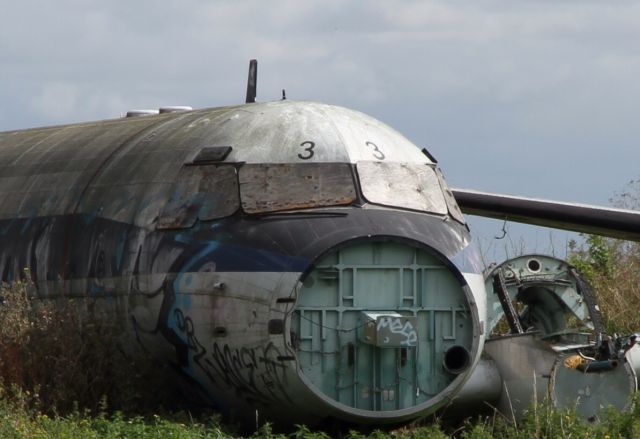 VICKERS Viscount — - Viscount graveyard on the perimeter of London Southend Airport