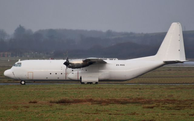 Lockheed C-130 Hercules (ZS-RSG) - safair c-130 zs-rsg parked at shannon 30/1/14.