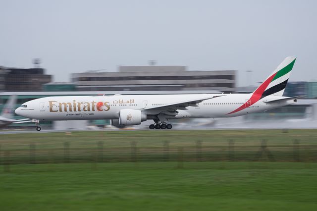 BOEING 777-300ER (A6-EGR) - UAE22, the first of 3 flights a day departs back to DXB.