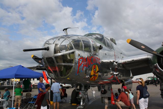 North American TB-25 Mitchell (N9079Z) - B-25 Mitchell "Panchito" on display at the 2012 Florida International Airshow