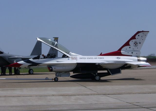 Lockheed F-16 Fighting Falcon (AWEF) - Getting a tow at Barksdale Air Force Base.